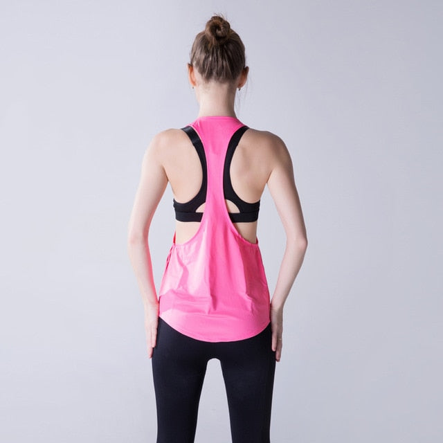 Racerback Loose Sleeveless Fitness Shirt
