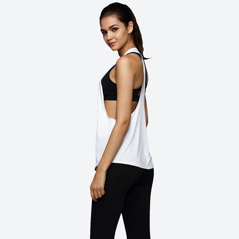 Racerback Loose Sleeveless Fitness Shirt