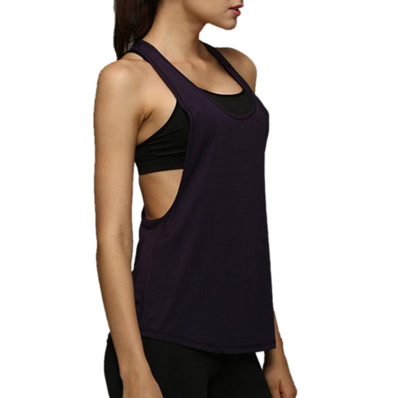 Racerback Loose Sleeveless Fitness Shirt
