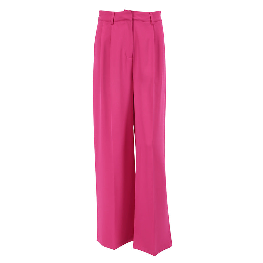 Wide-Leg Pants Commuter Trousers
