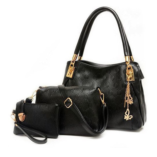 3 Pc Set - Butterfly Chain Travel Bags