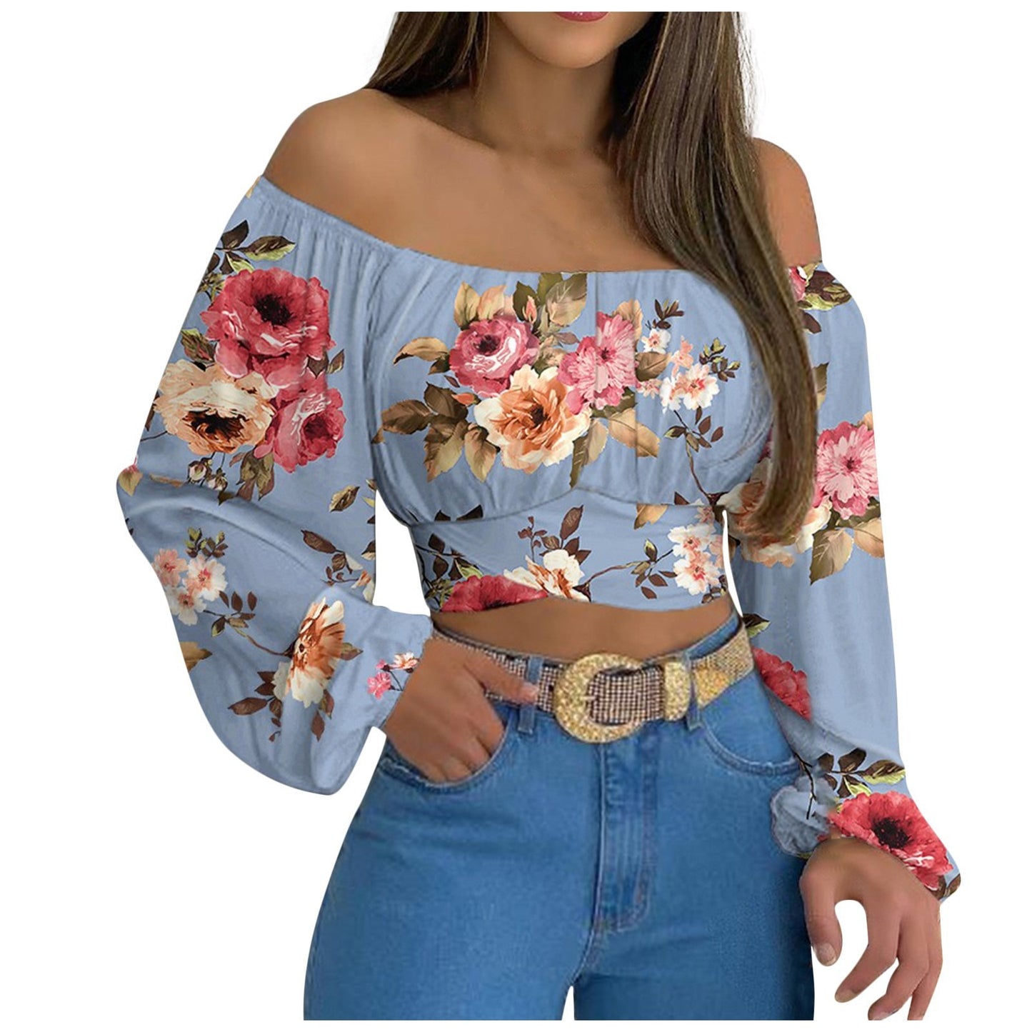 Sweet & Sexy Off Shoulder Cross Tie Blouse