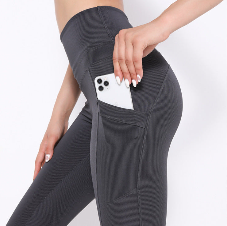 Vertical Threaded High Waist Leggings