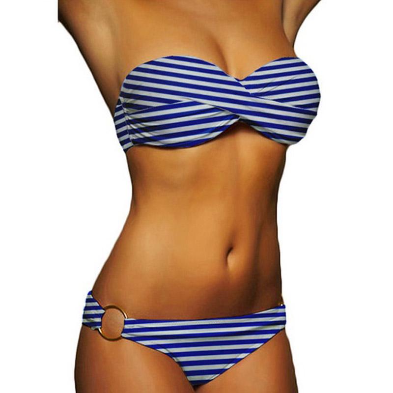 Twisted Delight Low Rise Bottom Bandeau Top Bikini
