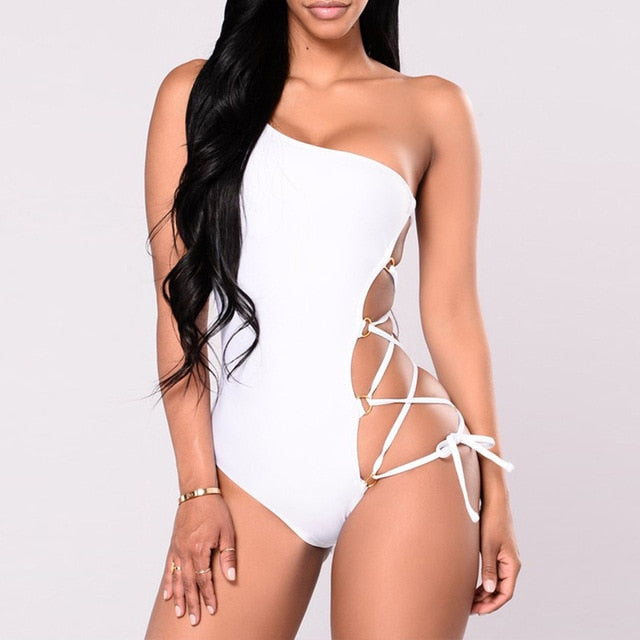Tie Me Up Off Shoulder Monokini