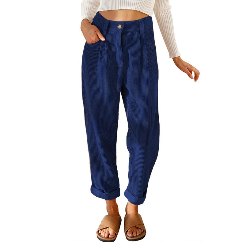Comfy & Casual High Waist Loose Fit Casual Pants