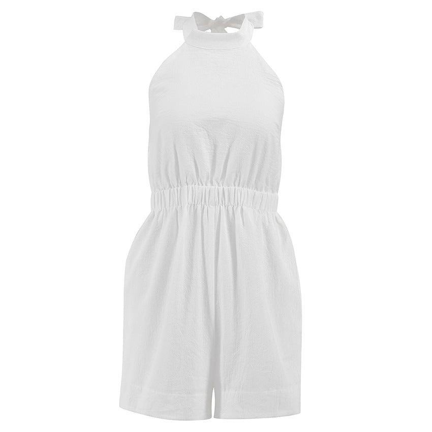 Spring Fling Halter Neck Jumpsuit