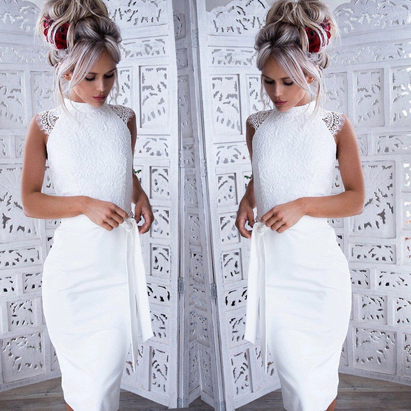 Sweet & Sexy Lace Shoulder Dress