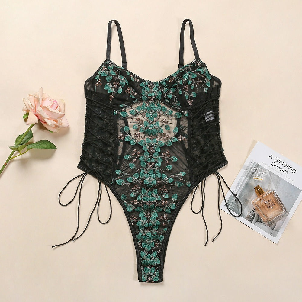Sweet & Sexy Lace Up Bodysuit
