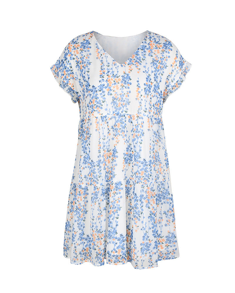 Summer Elegant A-Line Skirt Loose Chiffon