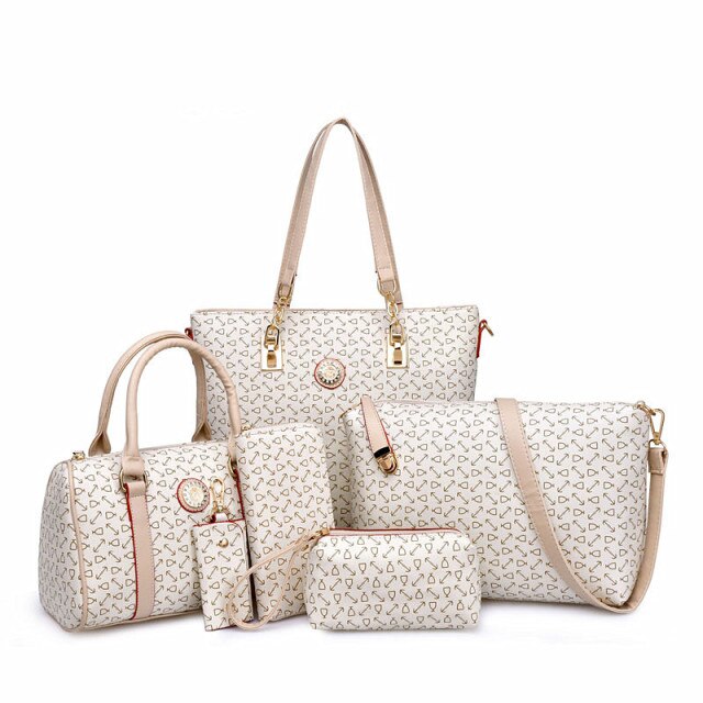 6 Pc Set Vacation Time Handbag