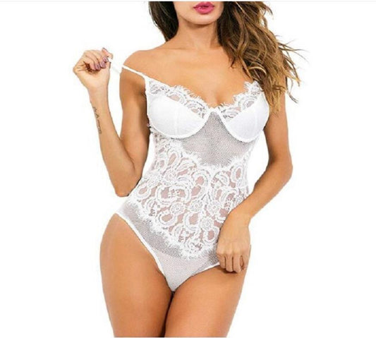 Paisley & Lace Underwire Bra Bodysuit