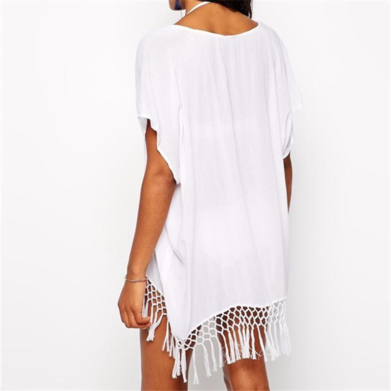 Chiffon Tassel Swimsuit Coverup