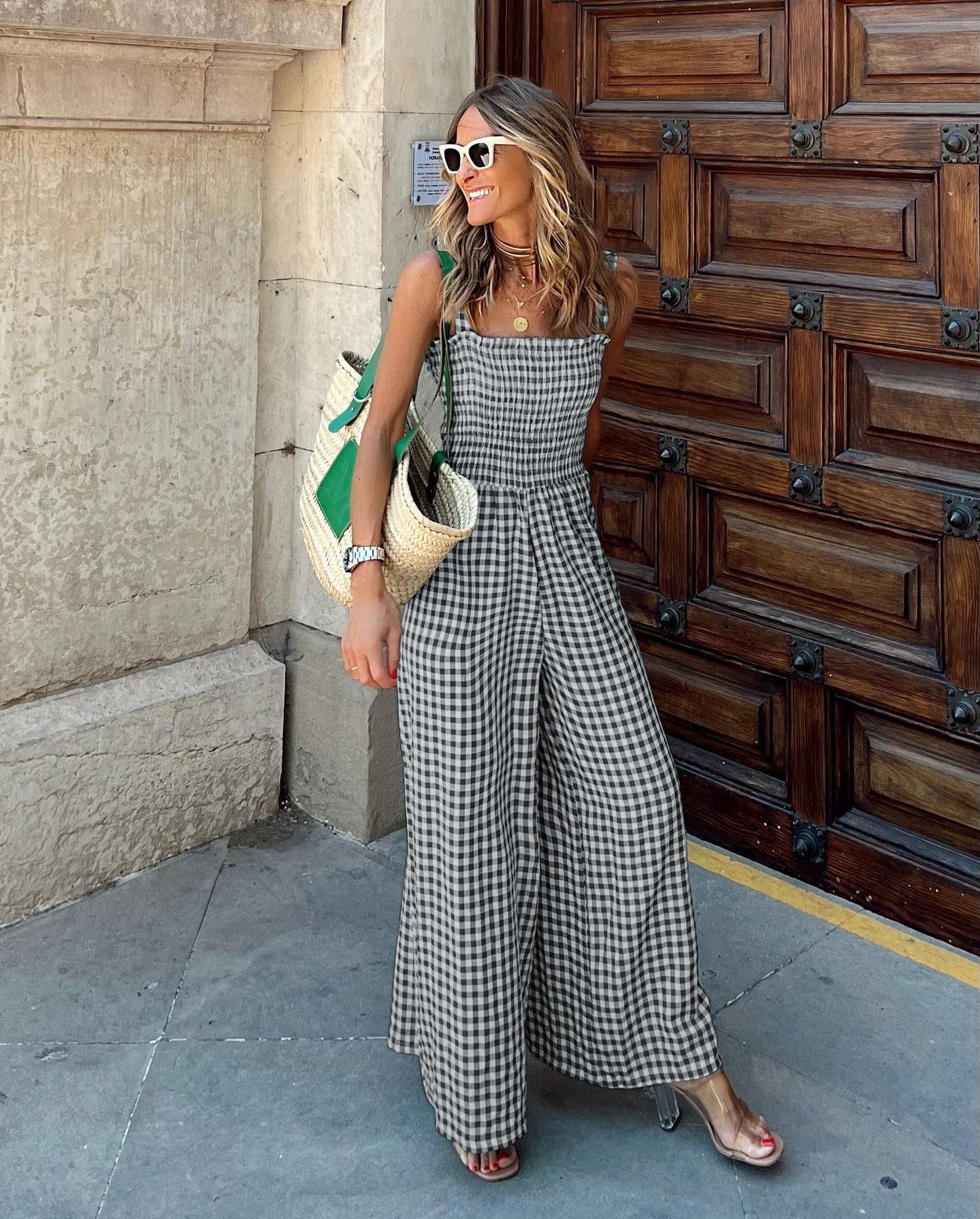 Summertime Sexy Plaid Jumpsuit