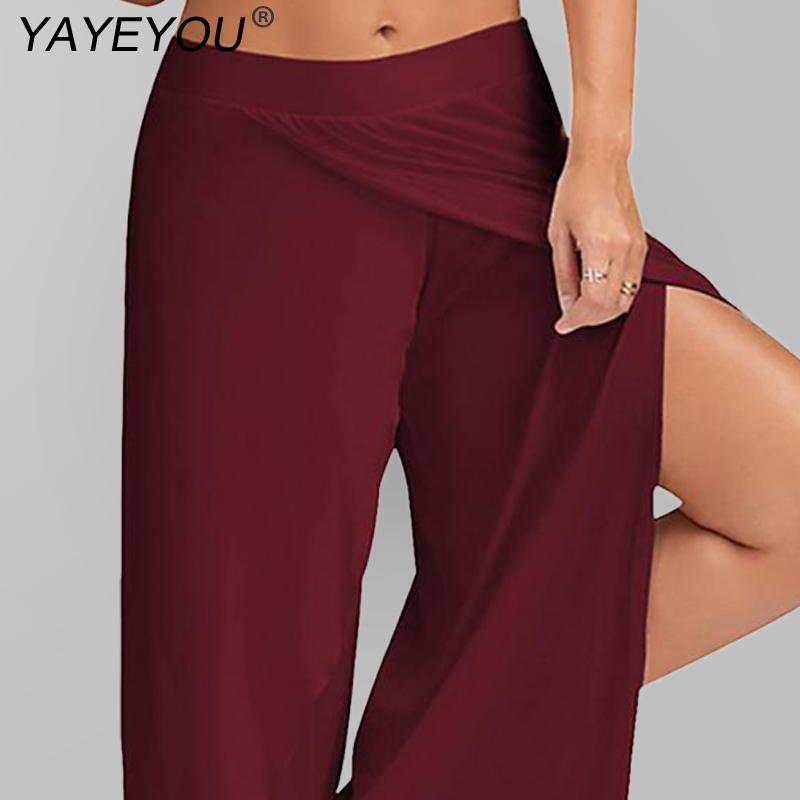 Sexy Split Wide Leg Loose Fit Genie Pants