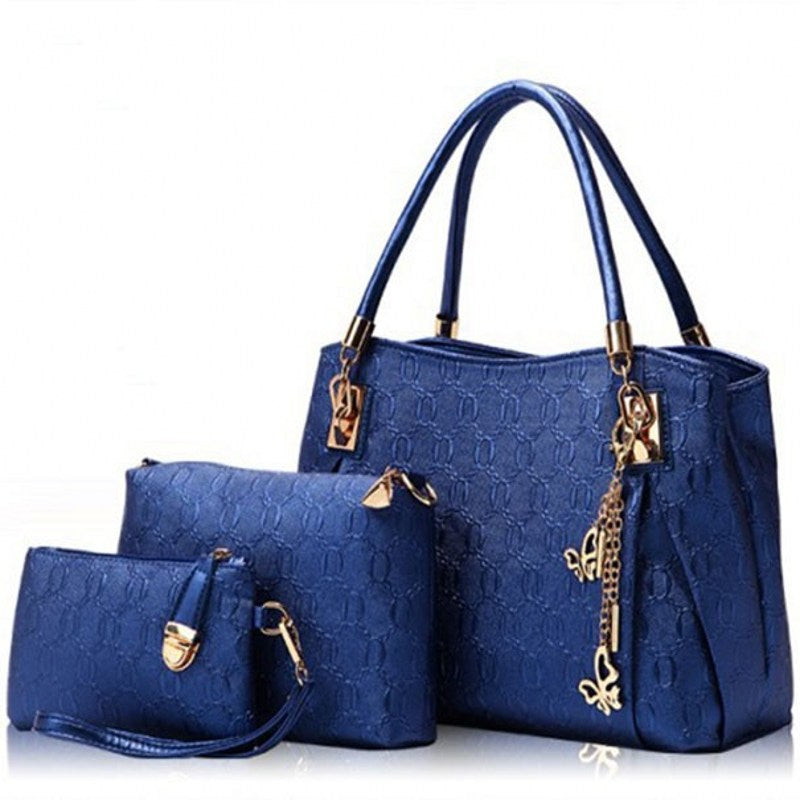 3 Pc Set - Butterfly Chain Travel Bags