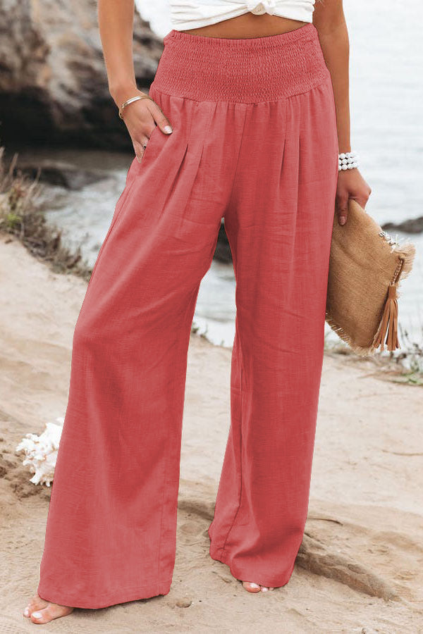 Spring Fling Linen Wide Leg Pants