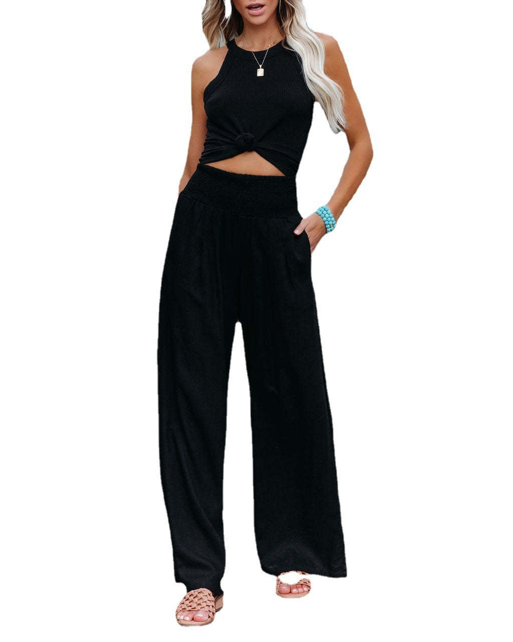 Spring Fling Linen Wide Leg Pants