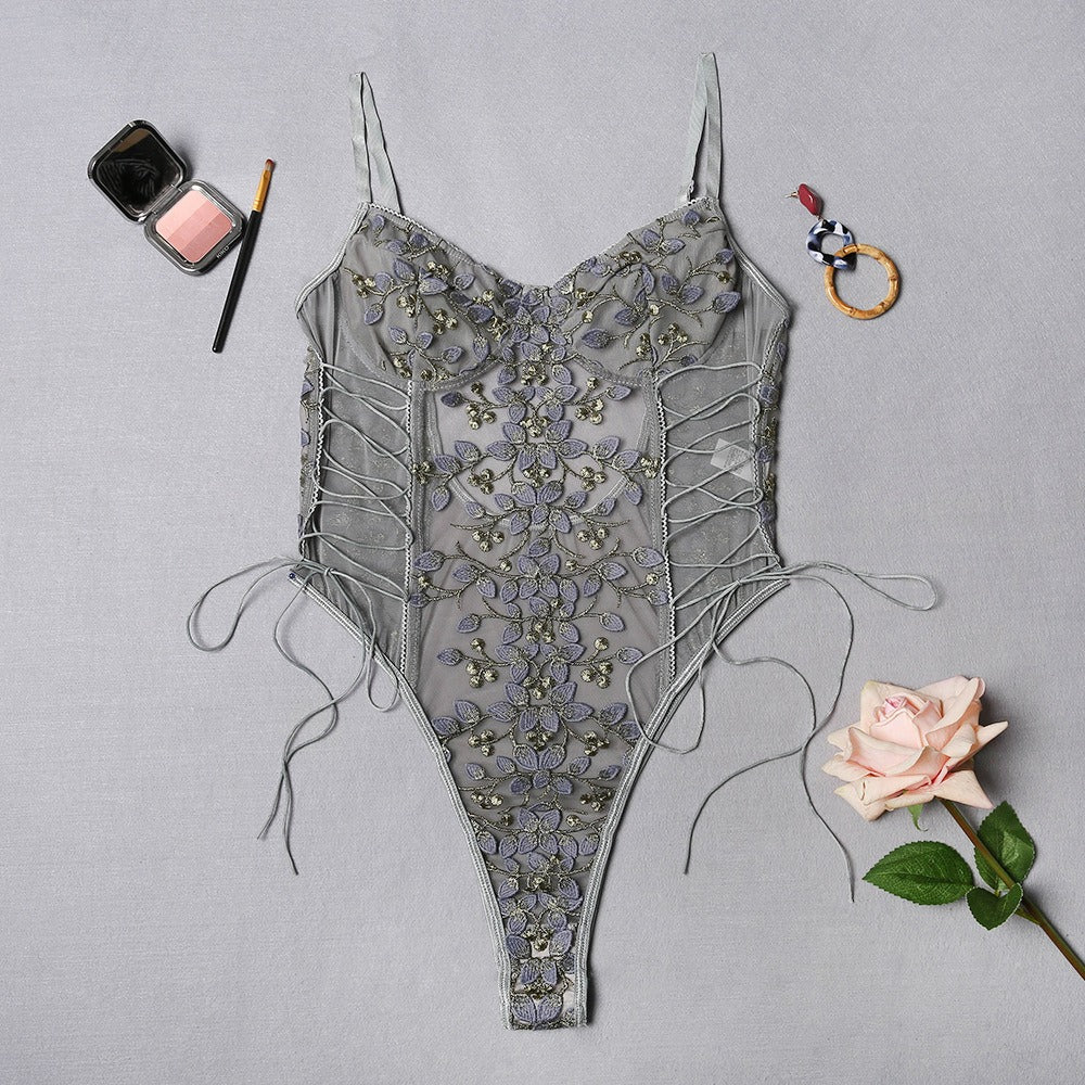 Sweet & Sexy Lace Up Bodysuit