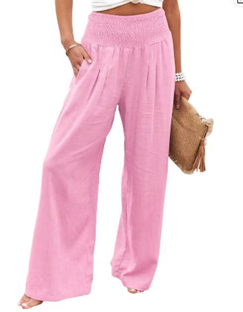 Spring Fling Linen Wide Leg Pants