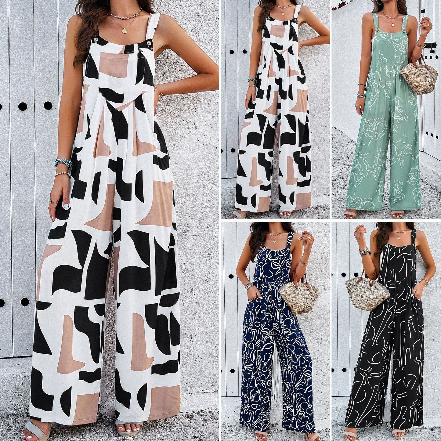 Spring To Summer Wide Leg Jumpsuit