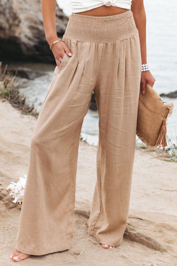 Spring Fling Linen Wide Leg Pants