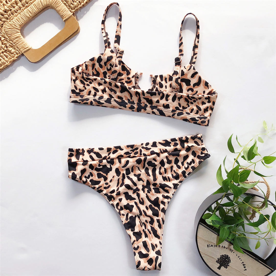 Sexy Safari High Waste Bikini