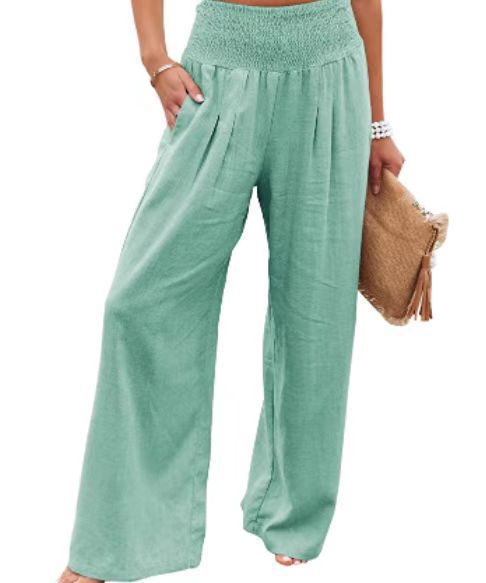 Spring Fling Linen Wide Leg Pants