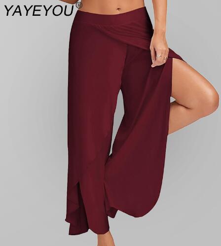 Sexy Split Wide Leg Loose Fit Genie Pants