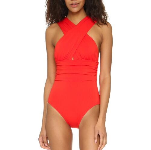 Sexy Cross Halter One Piece