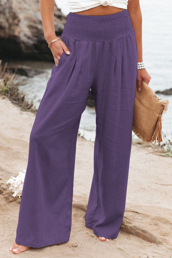 Spring Fling Linen Wide Leg Pants