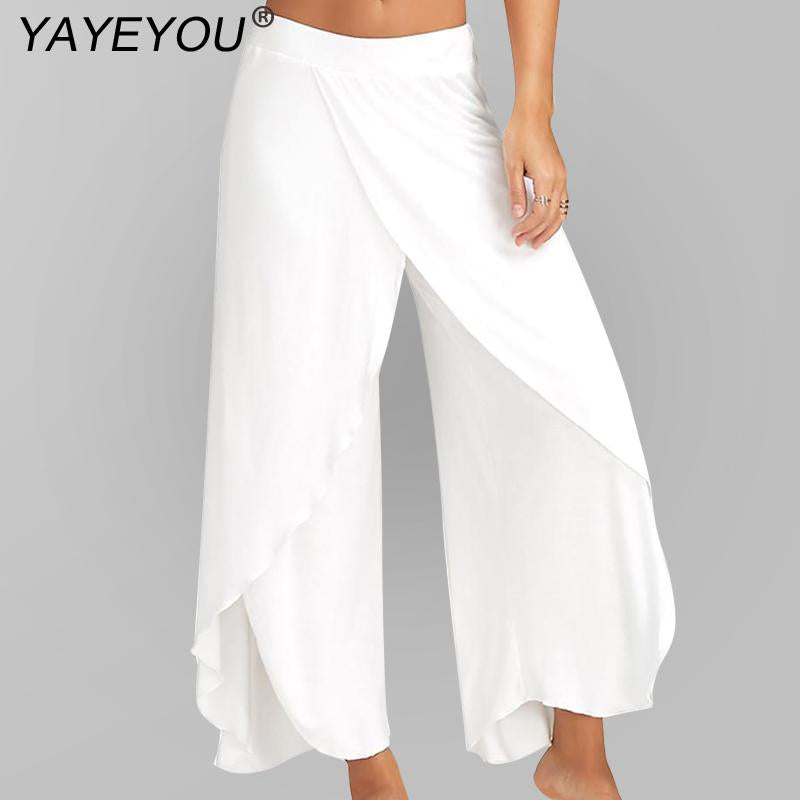 Sexy Split Wide Leg Loose Fit Genie Pants