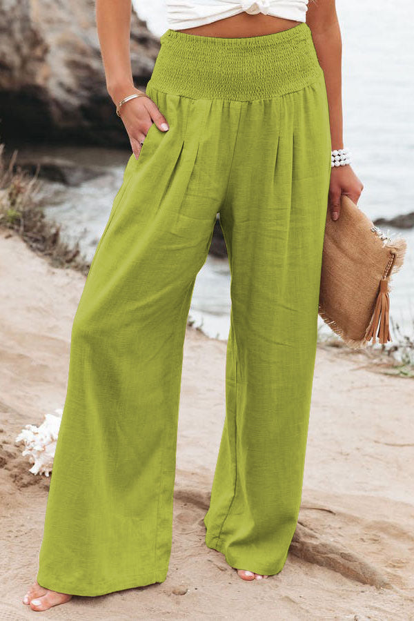 Spring Fling Linen Wide Leg Pants