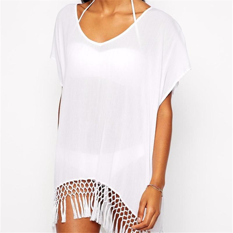 Chiffon Tassel Swimsuit Coverup