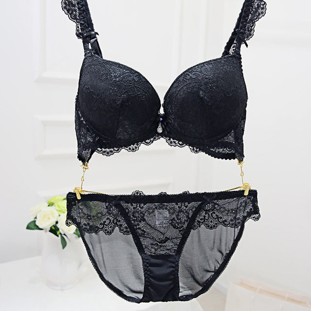 Sweet & Sexy Lace Push up Bra & Panty Set