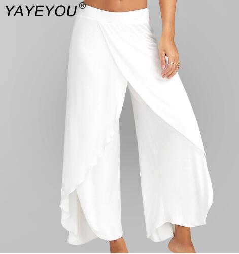 Sexy Split Wide Leg Loose Fit Genie Pants