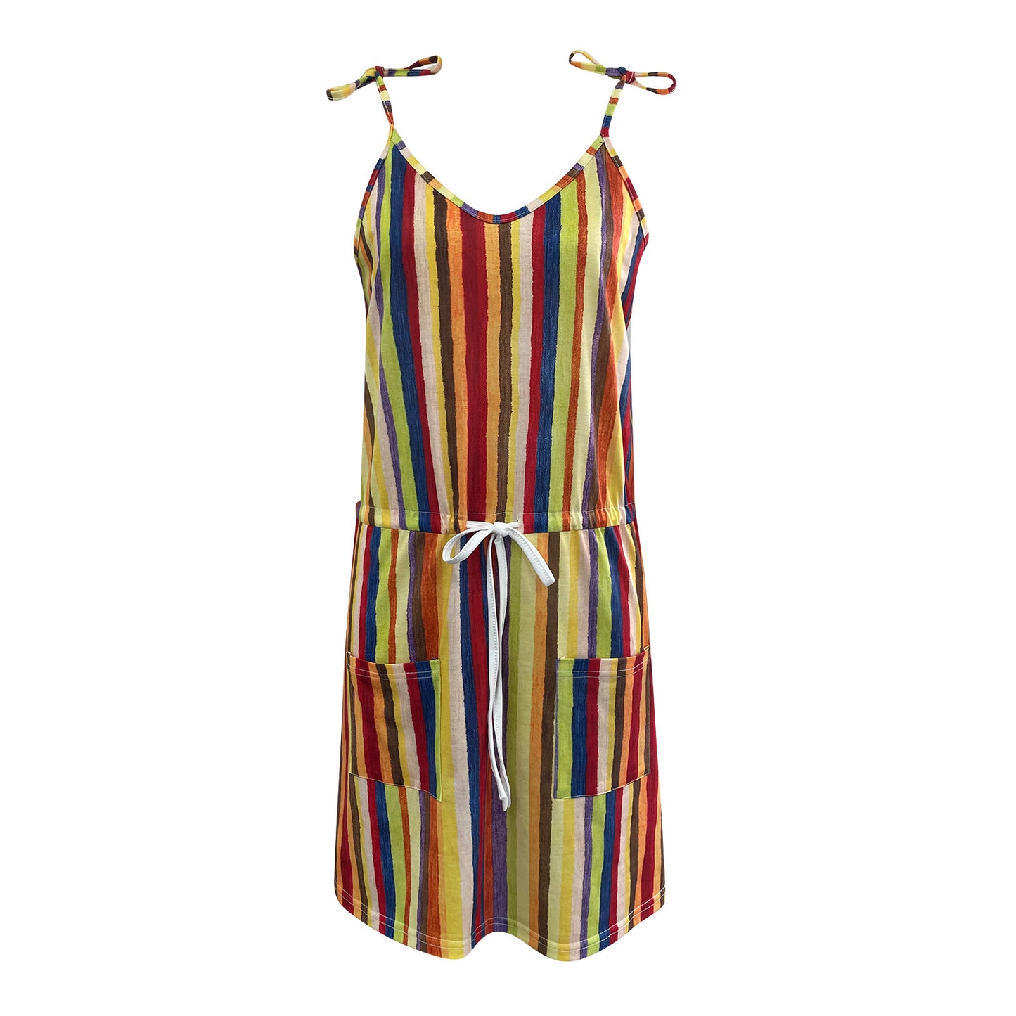 EuroAmerican Summer Casual Loose Suspender Dress