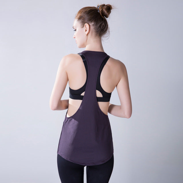 Racerback Loose Sleeveless Fitness Shirt