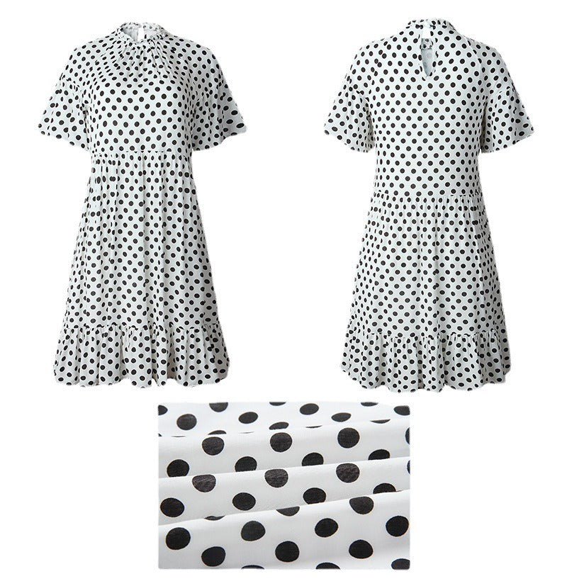 Summer Fashion Polka Dot Occidental Style Dress