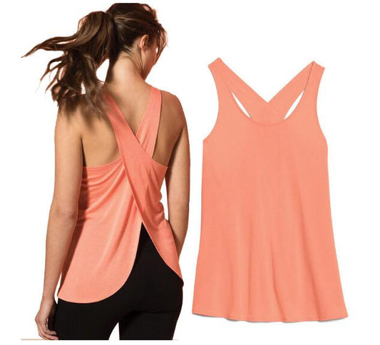 Fast Dry Fitness Sling Workout Top