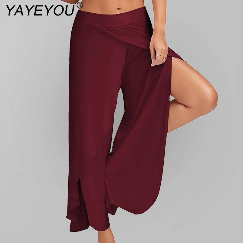 Sexy Split Wide Leg Loose Fit Genie Pants