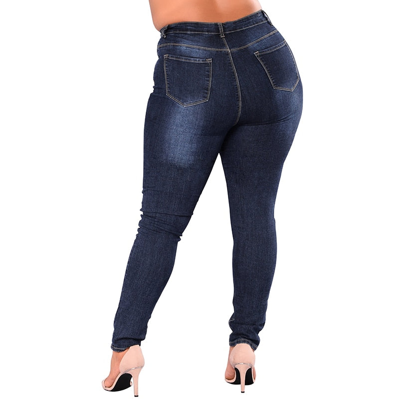 High Waist Stretch Jeans - Up to 5X