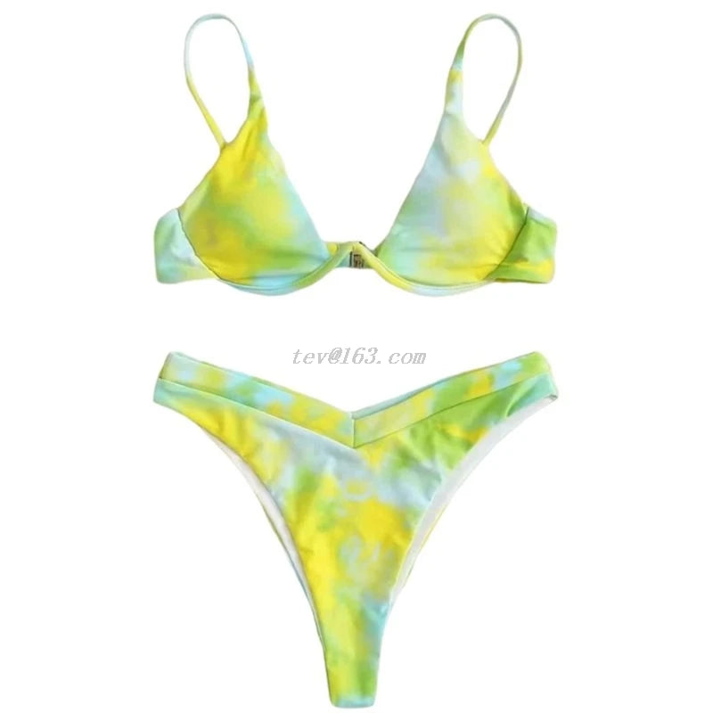 Tye Dye Brazilian Thong Bikini