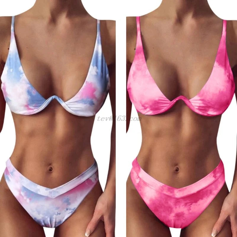 Tye Dye Brazilian Thong Bikini